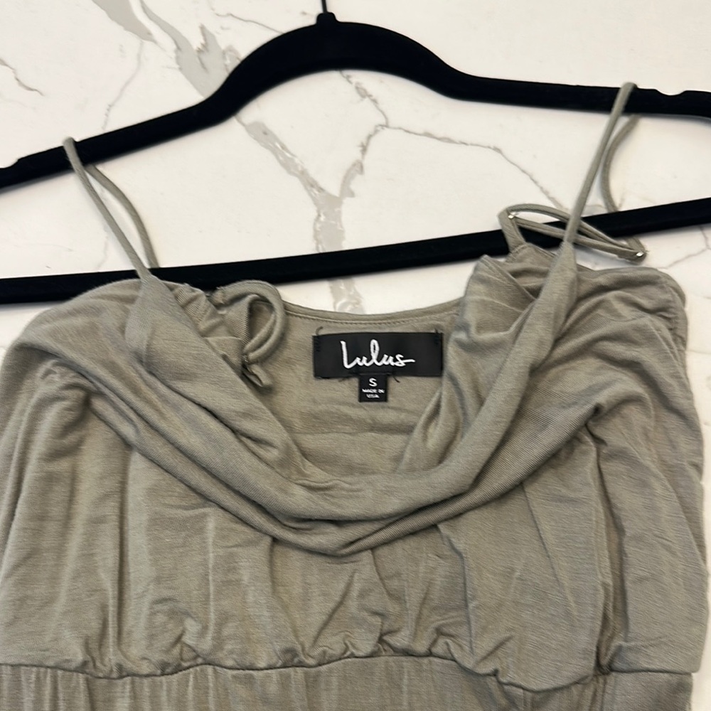 Lulu's Olive Green Maxi Dress